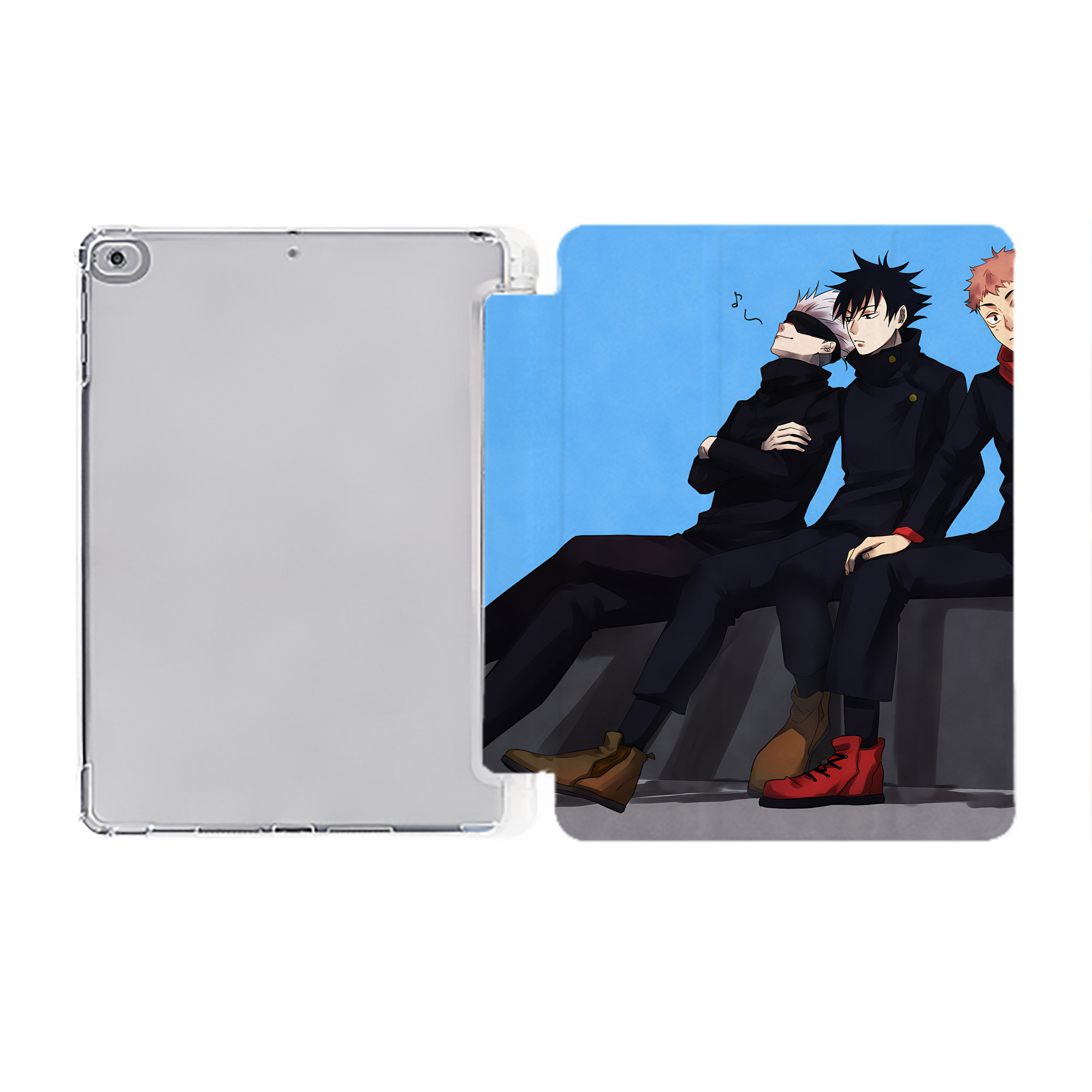 （画像用） SPY×FAMILY间谍家家酒 IPad ケース ペン収納付き 三つ折りスタンド PUレザー×シリコン 対応機種9.5/10.5/10.9インチ